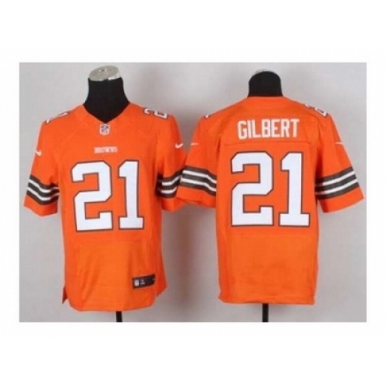 Nike Cleveland Browns 21 Justin Gilbert Orange Elite NFL Jersey Nike Cleveland Browns 21 Justin Gilbert Orange Elite NFL Jersey