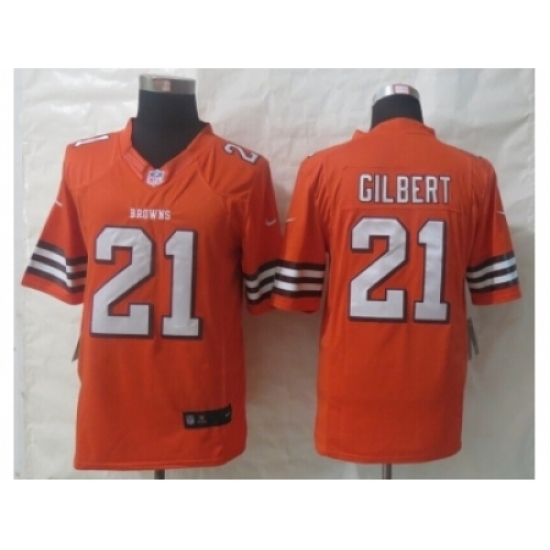 Nike Cleveland Browns 21 Justin Gilbert Orange Limited NFL Jersey Nike Cleveland Browns 21 Justin Gilbert Orange Limited NFL Jersey