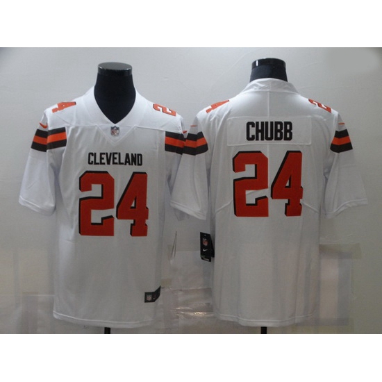 Nike Cleveland Browns 24 Nick Chubb White Vapor Untouchable Limited Jersey Nike Cleveland Browns 24 Nick Chubb White Vapor Untouchable Limited Jersey