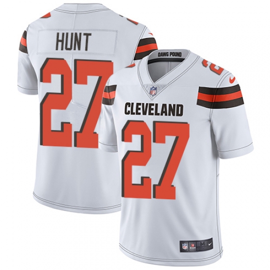 Nike Cleveland Browns 27 Kareem Hunt White Men Stitched NFL Vapor Untouchable Limited Jersey Nike Cleveland Browns 27 Kareem Hunt White Men Stitched NFL Vapor Untouchable Limited Jersey
