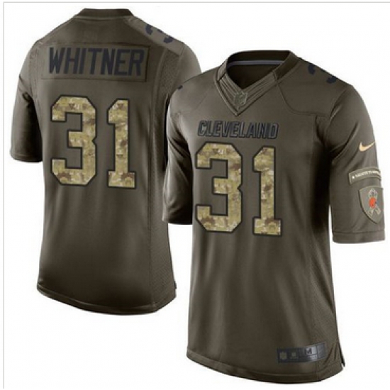 Nike Cleveland Browns #31 Donte Whitner Green Men 27s Stitched NFL Limited Salute to Service Jersey Nike Cleveland Browns #31 Donte Whitner Green Men 27s Stitched NFL Limited Salute to Service Jersey