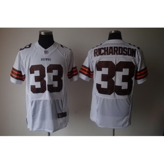 Nike Cleveland Browns 33 Trent Richardson White Elite NFL Jersey Nike Cleveland Browns 33 Trent Richardson White Elite NFL Jersey