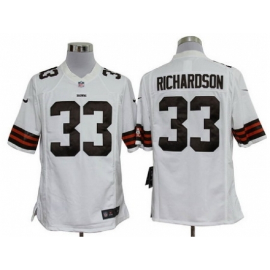 Nike Cleveland Browns 33 Trent Richardson White Game NFL Jersey Nike Cleveland Browns 33 Trent Richardson White Game NFL Jersey