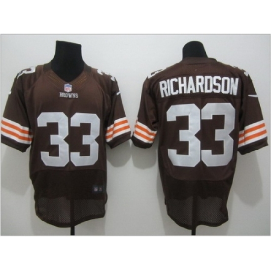 Nike Cleveland Browns 33 Trent Richardson brown Elite NFL Jersey Nike Cleveland Browns 33 Trent Richardson brown Elite NFL Jersey