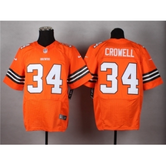 Nike Cleveland Browns 34 Isaiah Crowell orange Elite NFL Jersey Nike Cleveland Browns 34 Isaiah Crowell orange Elite NFL Jersey