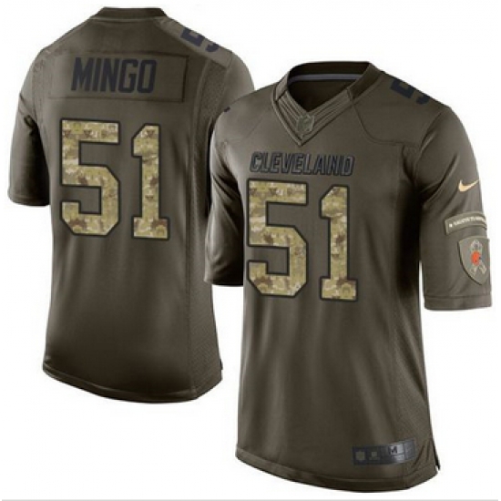 Nike Cleveland Browns #51 Barkevious Mingo Green Men 27s Stitched NFL Limited Salute to Service Jersey Nike Cleveland Browns #51 Barkevious Mingo Green Men 27s Stitched NFL Limited Salute to Service Jersey