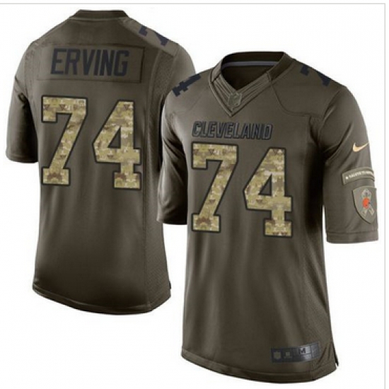 Nike Cleveland Browns #74 Cameron Erving Green Men 27s Stitched NFL Limited Salute to Service Jersey Nike Cleveland Browns #74 Cameron Erving Green Men 27s Stitched NFL Limited Salute to Service Jersey