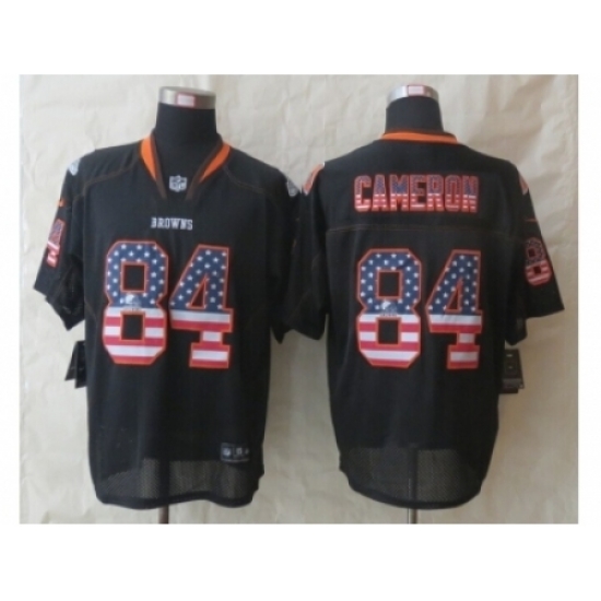 Nike Cleveland Browns 84 Jordan Cameron Black Elite USA Flag Fashion NFL Jersey Nike Cleveland Browns 84 Jordan Cameron Black Elite USA Flag Fashion NFL Jersey
