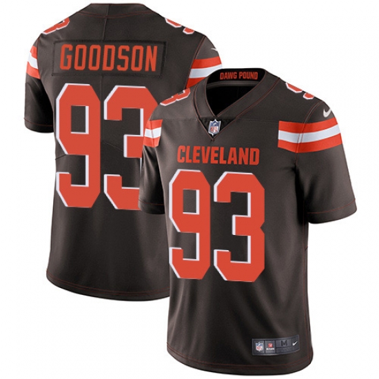 Nike Cleveland Browns 93 B J Goodson Brown Team Color Men Stitched NFL Vapor Untouchable Limited Jersey Nike Cleveland Browns 93 B J Goodson Brown Team Color Men Stitched NFL Vapor Untouchable Limited Jersey