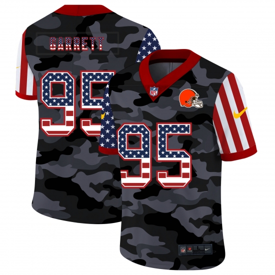 Nike Cleveland Browns 95 Myles Garrett Camo 2020 USA Flag Salute To Service Limited Jersey Nike Cleveland Browns 95 Myles Garrett Camo 2020 USA Flag Salute To Service Limited Jersey