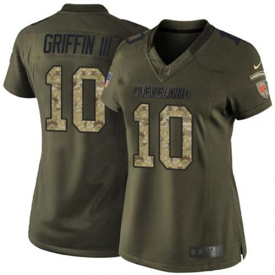 Nike Browns #10 Robert Griffin III Green Womens Stitched NFL Limited Nike Browns #10 Robert Griffin III Green Womens Stitched NFL Limited