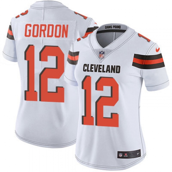 Nike Browns #12 Josh Gordon White Womens Stitched NFL Vapor Untouchable Limited Jersey Nike Browns #12 Josh Gordon White Womens Stitched NFL Vapor Untouchable Limited Jersey