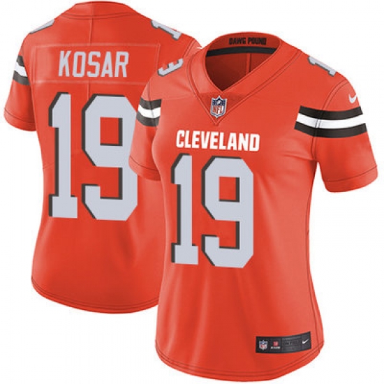 Nike Browns #19 Bernie Kosar Orange Alternate Womens Stitched NFL Vapor Untouchable Limited Jersey Nike Browns #19 Bernie Kosar Orange Alternate Womens Stitched NFL Vapor Untouchable Limited Jersey