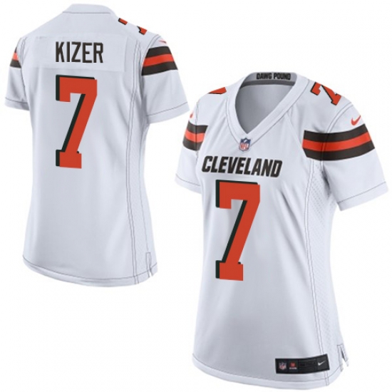Nike Browns #7 DeShone Kizer White Womens Stitched NFL New Elite Jersey Nike Browns #7 DeShone Kizer White Womens Stitched NFL New Elite Jersey