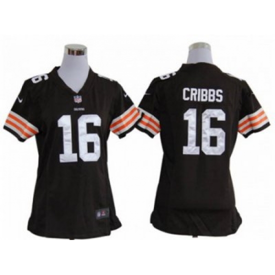 Nike Women NFL Cleveland Browns #16 Joshua Cribbs Brown Jerseys Nike Women NFL Cleveland Browns #16 Joshua Cribbs Brown Jerseys