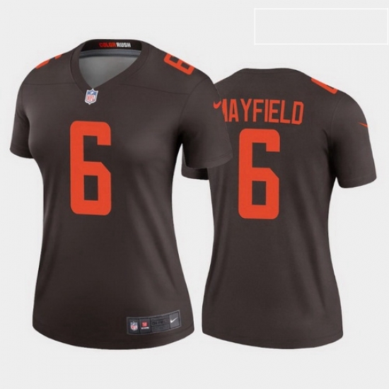Women Cleveland Browns Baker Mayfield 2020 Alternate Vapor Limited Jersey Brown Rush Women Cleveland Browns Baker Mayfield 2020 Alternate Vapor Limited Jersey Brown Rush