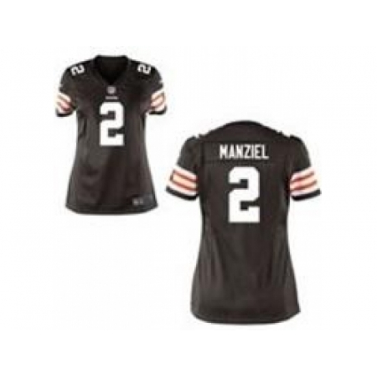 Women Nike Cleveland Browns #2 Johnny Manziel Brown NFL Jerseys Women Nike Cleveland Browns #2 Johnny Manziel Brown NFL Jerseys