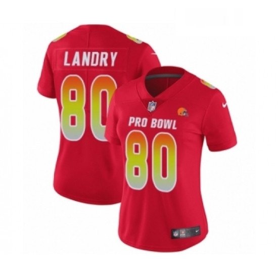 Womens Cleveland Browns 80 Jarvis Landry Limited Red AFC 2019 Pro Bowl Football Jersey Womens Cleveland Browns 80 Jarvis Landry Limited Red AFC 2019 Pro Bowl Football Jersey
