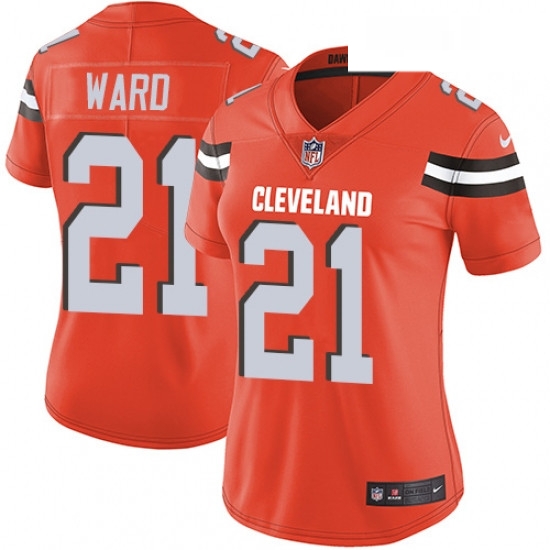 Womens Nike Cleveland Browns 21 Denzel Ward Orange Alternate Vapor Untouchable Limited Player NFL Jersey Womens Nike Cleveland Browns 21 Denzel Ward Orange Alternate Vapor Untouchable Limited Player NFL Jersey