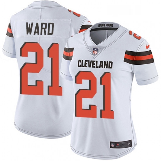 Womens Nike Cleveland Browns 21 Denzel Ward White Vapor Untouchable Limited Player NFL Jersey Womens Nike Cleveland Browns 21 Denzel Ward White Vapor Untouchable Limited Player NFL Jersey