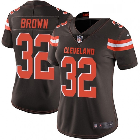 Womens Nike Cleveland Browns 32 Jim Brown Brown Team Color Vapor Untouchable Limited Player NFL Jersey Womens Nike Cleveland Browns 32 Jim Brown Brown Team Color Vapor Untouchable Limited Player NFL Jersey