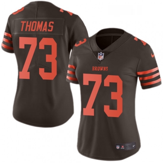 Womens Nike Cleveland Browns 73 Joe Thomas Limited Brown Rush Vapor Untouchable NFL Jersey Womens Nike Cleveland Browns 73 Joe Thomas Limited Brown Rush Vapor Untouchable NFL Jersey
