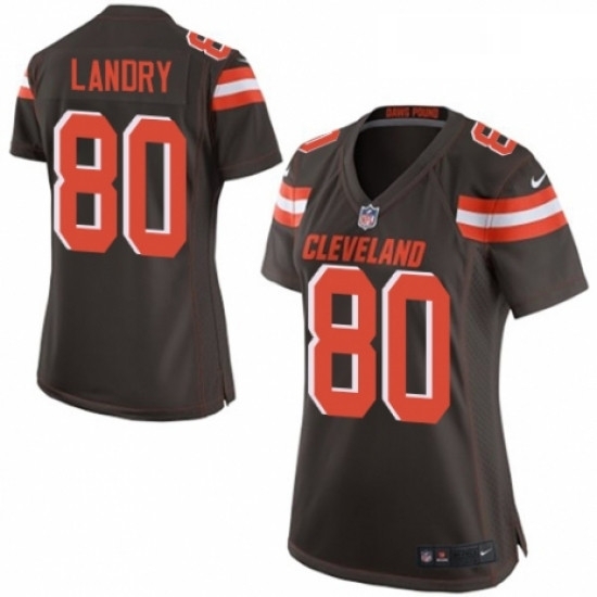 Womens Nike Cleveland Browns 80 Jarvis Landry Game Brown Team Color NFL Jersey Womens Nike Cleveland Browns 80 Jarvis Landry Game Brown Team Color NFL Jersey
