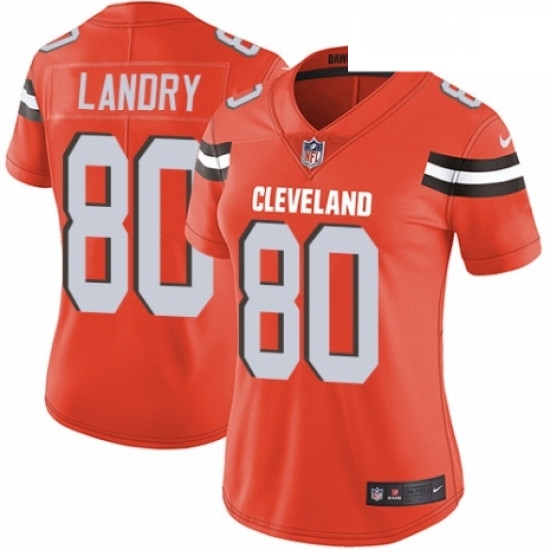 Womens Nike Cleveland Browns 80 Jarvis Landry Orange Alternate Vapor Untouchable Limited Player NFL Jersey Womens Nike Cleveland Browns 80 Jarvis Landry Orange Alternate Vapor Untouchable Limited Player NFL Jersey