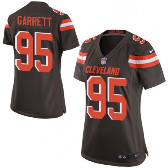 Womens Nike Cleveland Browns 95 Myles Garrett Game Brown Team Color NFL Jersey Womens Nike Cleveland Browns 95 Myles Garrett Game Brown Team Color NFL Jersey