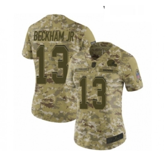 Womens Odell Beckham Jr Limited Camo Nike Jersey NFL Cleveland Browns 13 2018 Salute to Service Womens Odell Beckham Jr Limited Camo Nike Jersey NFL Cleveland Browns 13 2018 Salute to Service
