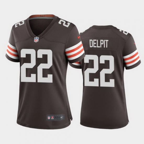 women grant delpit cleveland browns brown game jersey women grant delpit cleveland browns brown game jersey