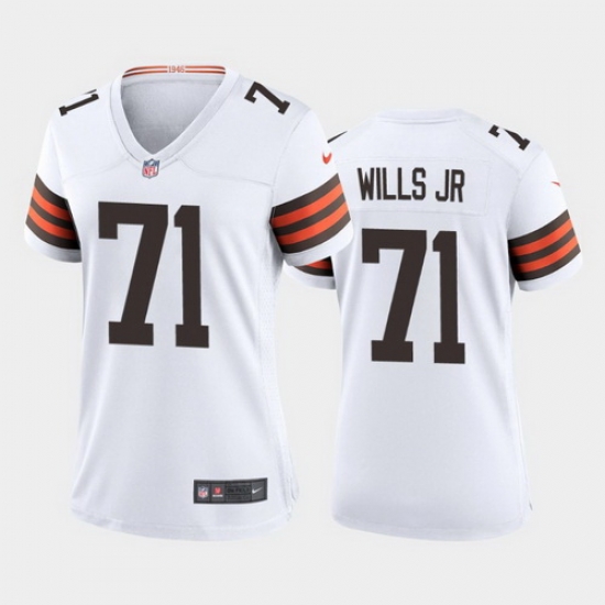 women jedrick wills cleveland browns white game jersey 2020 women jedrick wills cleveland browns white game jersey 2020