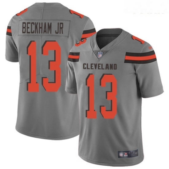 Browns #13 Odell Beckham Jr Gray Youth Stitched Football Limited Inverted Legend Jersey Browns #13 Odell Beckham Jr Gray Youth Stitched Football Limited Inverted Legend Jersey