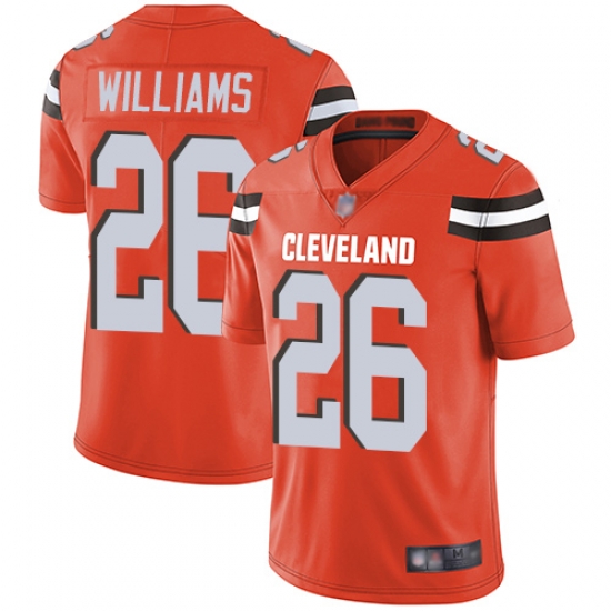 Browns 26 Greedy Williams Orange Alternate Youth Stitched Football Vapor Untouchable Limited Jersey Browns 26 Greedy Williams Orange Alternate Youth Stitched Football Vapor Untouchable Limited Jersey