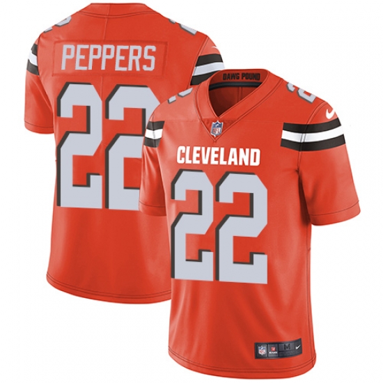 Nike Browns #22 Jabrill Peppers Orange Alternate Youth Stitched NFL Vapor Untouchable Limited Jersey Nike Browns #22 Jabrill Peppers Orange Alternate Youth Stitched NFL Vapor Untouchable Limited Jersey