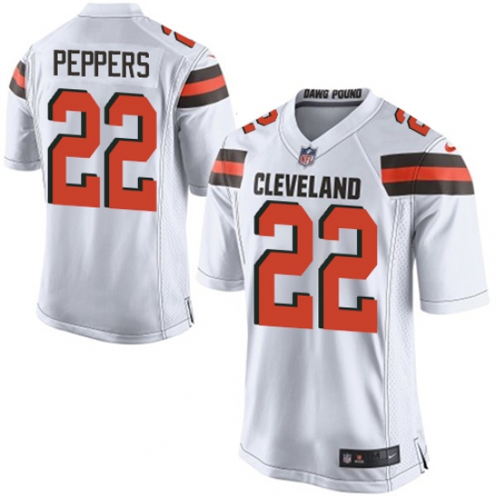 Nike Browns #22 Jabrill Peppers White Youth Stitched NFL New Elite Jersey Nike Browns #22 Jabrill Peppers White Youth Stitched NFL New Elite Jersey