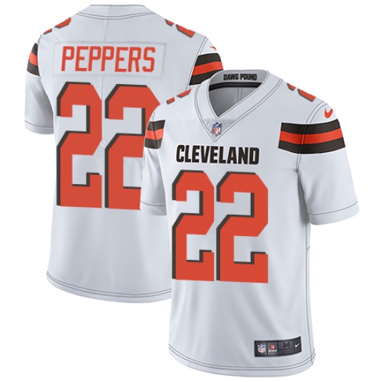 Nike Browns #22 Jabrill Peppers White Youth Stitched NFL Vapor Untouchable Limited Jersey Nike Browns #22 Jabrill Peppers White Youth Stitched NFL Vapor Untouchable Limited Jersey