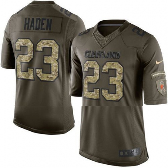 Nike Browns #23 Joe Haden Green Youth Stitched NFL Limited Salute to Service Jersey Nike Browns #23 Joe Haden Green Youth Stitched NFL Limited Salute to Service Jersey