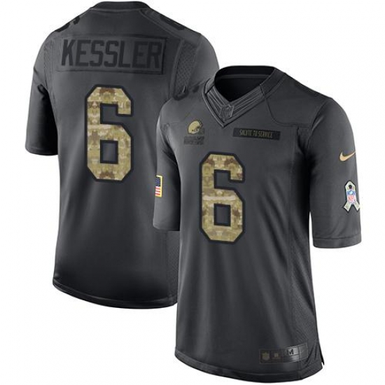 Nike Browns #6 Cody Kessler Black Youth Stitched NFL Limited 2016 Salute to Service Jersey Nike Browns #6 Cody Kessler Black Youth Stitched NFL Limited 2016 Salute to Service Jersey