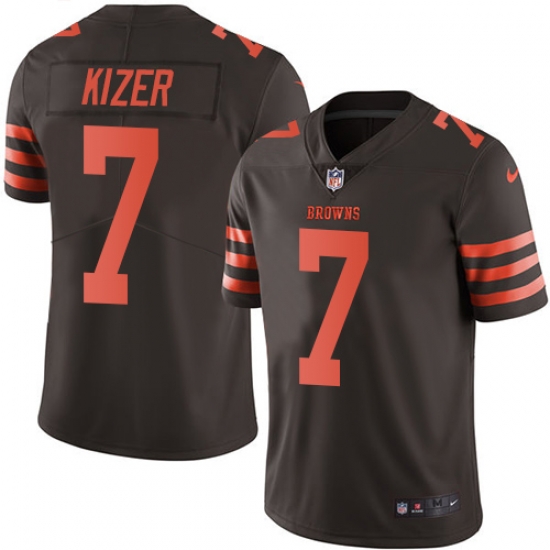 Nike Browns #7 DeShone Kizer Brown Youth Stitched NFL Limited Rush Jersey Nike Browns #7 DeShone Kizer Brown Youth Stitched NFL Limited Rush Jersey