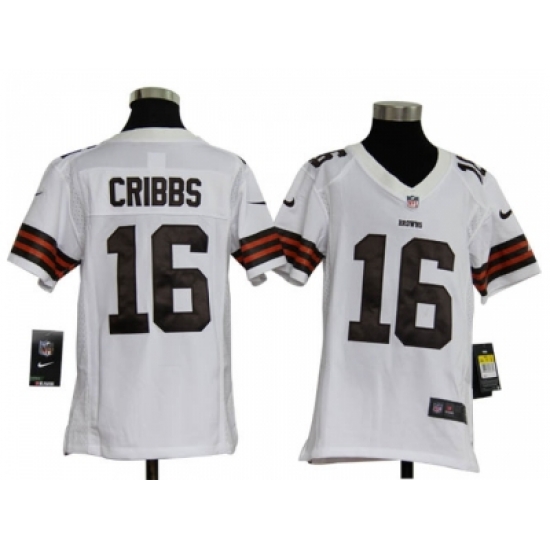 Nike Youth NFL Cleveland Browns #16 Joshua Cribbs white Jerseys Nike Youth NFL Cleveland Browns #16 Joshua Cribbs white Jerseys