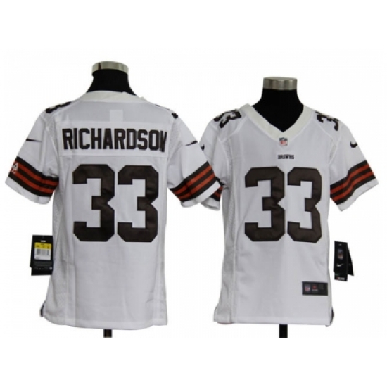 Nike Youth NFL Cleveland Browns #33 Trent Richardson White Jerseys Nike Youth NFL Cleveland Browns #33 Trent Richardson White Jerseys