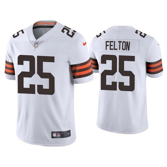 Youth Cleveland Browns 25 Demetric Felton White Vapor Untouchable Limited Stitched Jersey Youth Cleveland Browns 25 Demetric Felton White Vapor Untouchable Limited Stitched Jersey