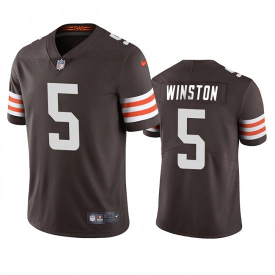 Youth Cleveland Browns 5 Jameis Winston Brown Vapor Limited Stitched Football Jersey Youth Cleveland Browns 5 Jameis Winston Brown Vapor Limited Stitched Football Jersey