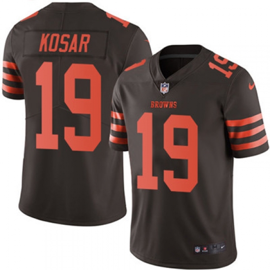 Youth Nike Browns #19 Bernie Kosar Brown Stitched NFL Limited Rush Jersey Youth Nike Browns #19 Bernie Kosar Brown Stitched NFL Limited Rush Jersey