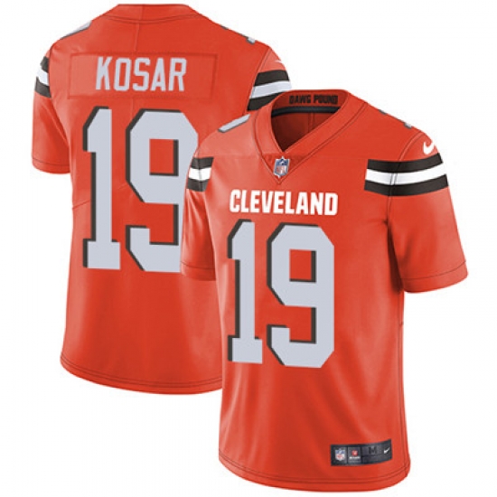 Youth Nike Browns #19 Bernie Kosar Orange Alternate Stitched NFL Vapor Untouchable Limited Jersey Youth Nike Browns #19 Bernie Kosar Orange Alternate Stitched NFL Vapor Untouchable Limited Jersey