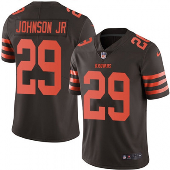 Youth Nike Browns #29 Duke Johnson Jr Brown Stitched NFL Limited Rush Jersey Youth Nike Browns #29 Duke Johnson Jr Brown Stitched NFL Limited Rush Jersey