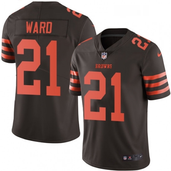 Youth Nike Cleveland Browns 21 Denzel Ward Limited Brown Rush Vapor Untouchable NFL Jersey Youth Nike Cleveland Browns 21 Denzel Ward Limited Brown Rush Vapor Untouchable NFL Jersey