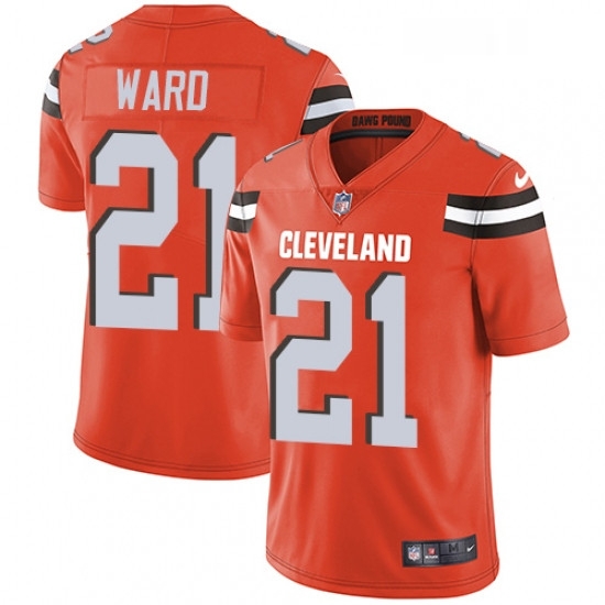 Youth Nike Cleveland Browns 21 Denzel Ward Orange Alternate Vapor Untouchable Limited Player NFL Jersey Youth Nike Cleveland Browns 21 Denzel Ward Orange Alternate Vapor Untouchable Limited Player NFL Jersey
