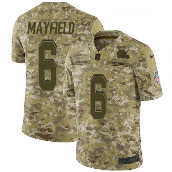 Youth Nike Cleveland Browns 6 Baker Mayfield Limited Camo 2018 Salute to Service NFL Jersey Youth Nike Cleveland Browns 6 Baker Mayfield Limited Camo 2018 Salute to Service NFL Jersey